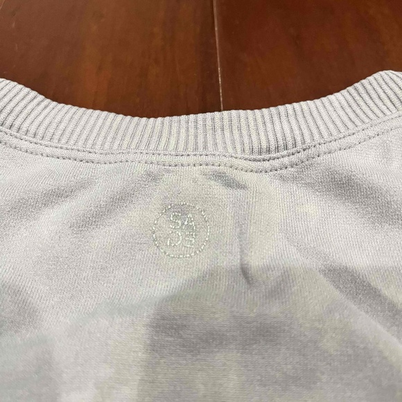 SAGE Collective Gray Tank‎ Top Tribal Mesh Mineral Wash Active Shirt Size Small - Picture 4 of 6